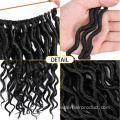 Curly Goddess Faux Locs Synthétique Crochet Tresse Cheveux